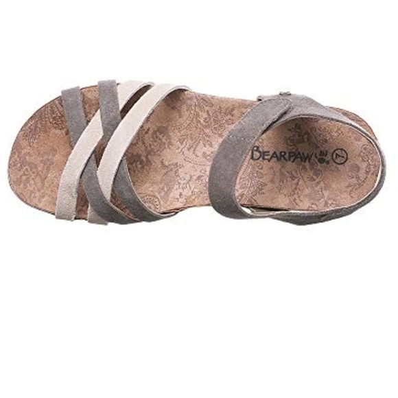 EUC BEARPAW Meri II Strappy Ankle Strap Sandal Size 8 - Picture 2 of 8